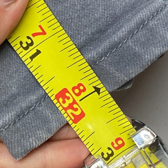 RyeGrass Semi Flared Jeans Women's 12 Gray Denim High Waisted 5-Pocket Design - Picture 13 of 16